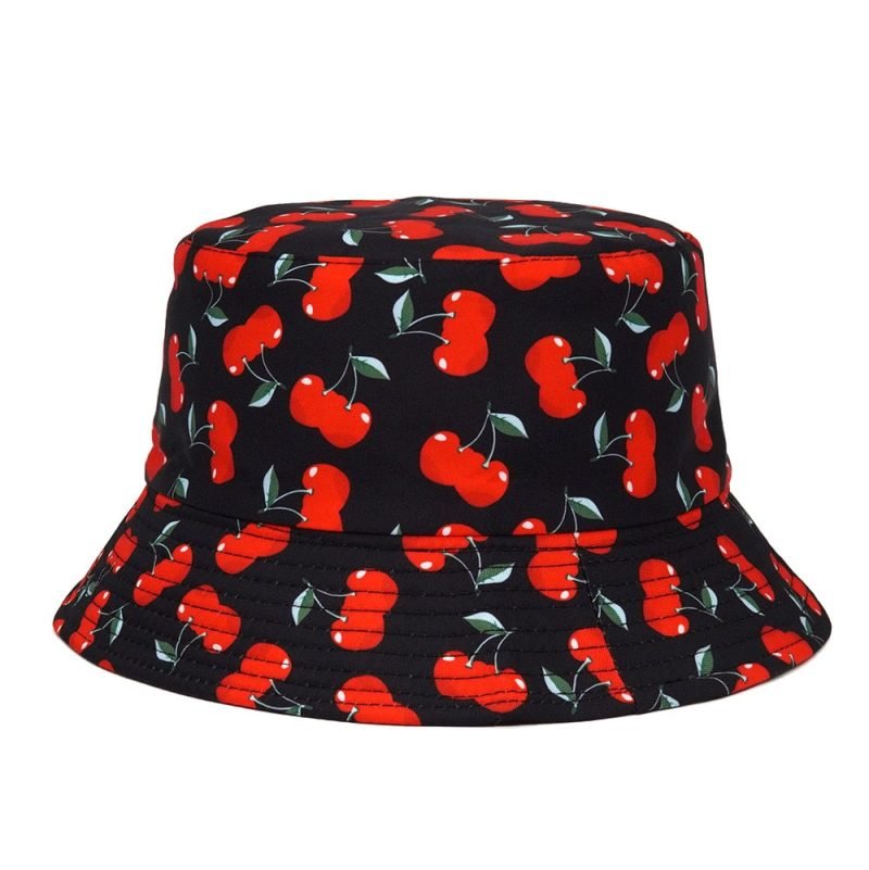 black cherry bucket hat