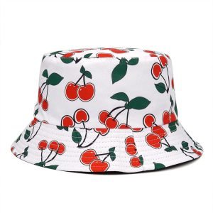 bucket hat with cherries