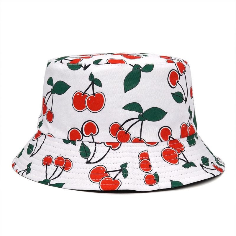 bucket hat with cherries