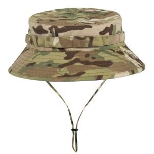 bucket hat with string camo