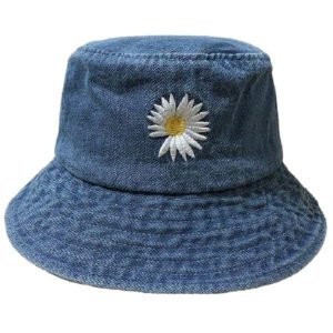 denim daisy bucket hat