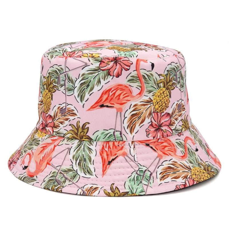 flamingo bucket hat