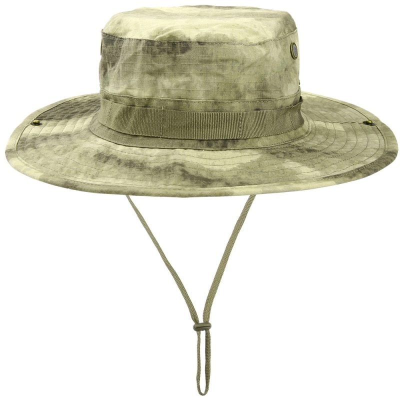 military green bucket hat
