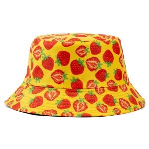 strawberry bucket hat