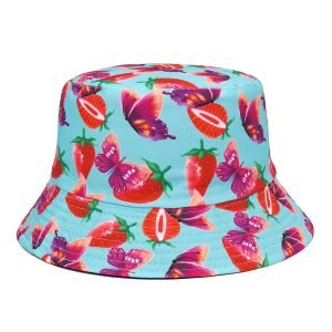 strawberry bucket hats