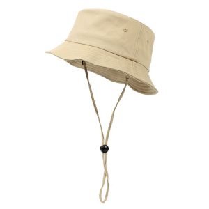 white bucket hat with string